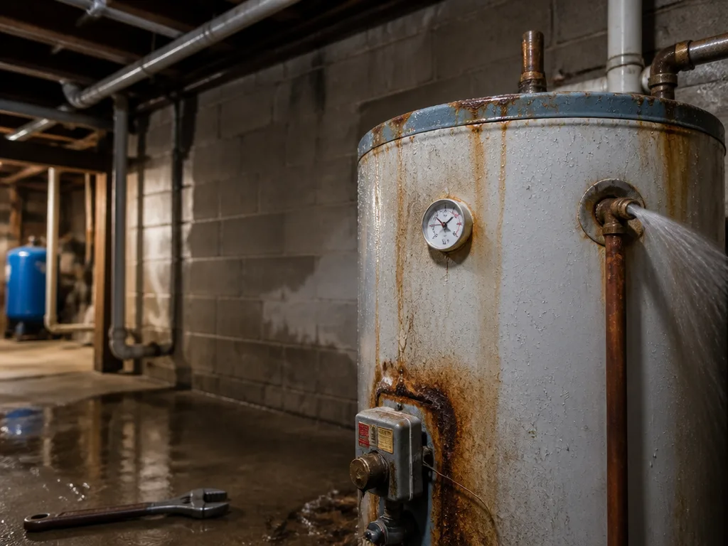 Warning signs of a failing water heater tank